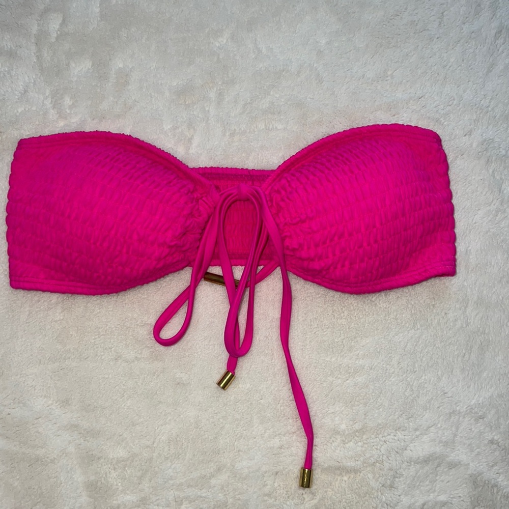 hot pink bikini top